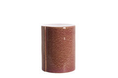Side table Ø33x44 cm CHULILLA ceramics dark pink