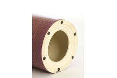 Side table Ø33x44 cm CHULILLA ceramics dark pink