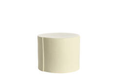 Side table Ø42x34 cm CHULILLA ceramics matt cream