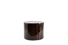 Side table Ø42x34 cm CHULILLA ceramics dark brown