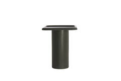 Side table 40x40x48 cm LUARCA ceramics matt black