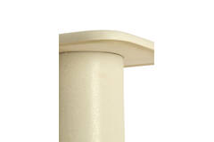 Side table 40x40x48 cm LUARCA ceramics matt cream