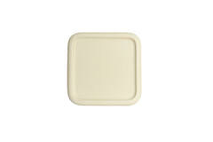 Side table 45x45x54 cm LUARCA ceramics matt cream