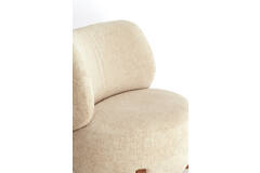 Chair 72,5x70x79 cm BINOA cream+brown