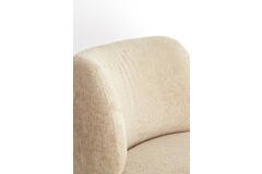 Chair 72,5x70x79 cm BINOA cream+brown