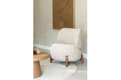 Chair 72,5x70x79 cm BINOA cream+brown