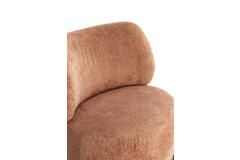 Chair 72,5x70x79 cm BINOA old pink+brown