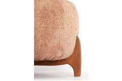 Chair 72,5x70x79 cm BINOA old pink+brown