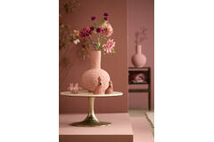 Side table Ø74x36 cm TOMAR sand-pink marble+light gold