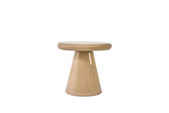Side table 55x38x52 cm TARINO shiny beige