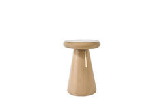 Side table 55x38x52 cm TARINO shiny beige