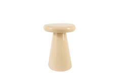 Side table 55x38x52 cm TARINO shiny cream