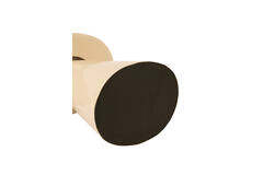 Side table 55x38x52 cm TARINO shiny cream