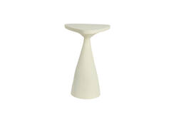 Side table 33x33x49 cm VAROLI matt cream