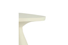 Side table 33x33x49 cm VAROLI matt cream