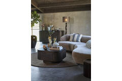 Coffee table 80x80x40 cm RYMA wood chocolate brown
