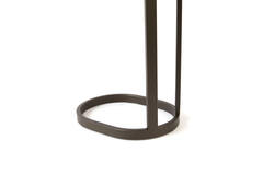 Side table 30x23x60 cm LURO marble sand+matt brown-bronze