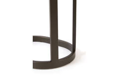 Side table 30x23x60 cm LURO marble sand+matt brown-bronze