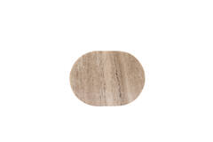 Side table 30x23x60 cm LURO marble sand+matt brown-bronze
