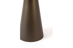 Side table Ø46x46 cm JAY shiny brwn-bronze+matt brown-bronze