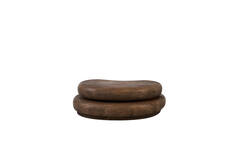 Coffee table 99x60x32 cm PAYU mango wood matt dark brown
