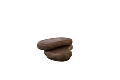Coffee table 99x60x32 cm PAYU mango wood matt dark brown