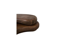 Coffee table 99x60x32 cm PAYU mango wood matt dark brown