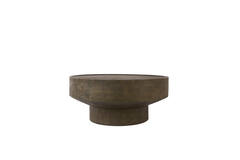 Coffee table Ø80x35 cm WELU mango wood chocolate brown