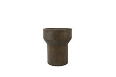 Coffee table Ø40x50 cm WELU mango wood chocolate brown
