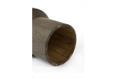 Coffee table Ø40x50 cm WELU mango wood chocolate brown