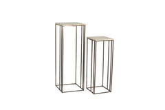 Pillar S/2 max 35,5x35,5x101 cm ROSHAN trav sand+brown bronz