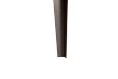 Side table 61x61x38 cm LEV marble dark brown+antique bronze