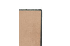 Side table 61x61x38 cm LEV marble dark brown+antique bronze