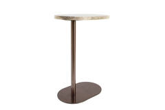 Side table 40,5x26x55 cm REVIX agate smoke+brown bronze