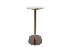Side table 40,5x26x55 cm REVIX agate smoke+brown bronze