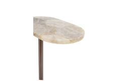Side table 40,5x26x55 cm REVIX agate smoke+brown bronze