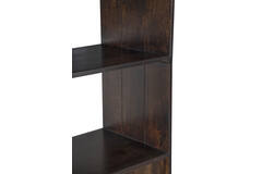 Cabinet 75x40x200 cm QUYN mango wood chocolate brown+black
