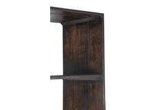 Cabinet 75x40x200 cm QUYN mango wood chocolate brown+black
