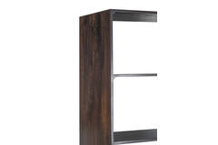 Cabinet 75x40x200 cm QUYN mango wood chocolate brown+black