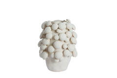Vaas deco Ø33,5x46 cm PLENTZIA mat crème