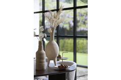 Vaas deco Ø14,5x42 cm SESTO keramiek mat crème