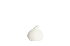 Vaas deco 17,5x15x17 cm ASSAGO keramiek crème