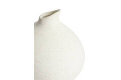Vaas deco 17,5x15x17 cm ASSAGO keramiek crème