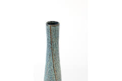 Vase deco Ø11x45 cm SETIMMO ceramics blue+brown
