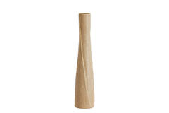 Vaas deco Ø11x45 cm SETIMMO keramiek licht bruin