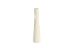 Vaas deco Ø12x55,5 cm SETIMMO keramiek mat crème