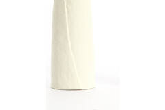 Vaas deco Ø12x55,5 cm SETIMMO keramiek mat crème