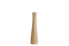 Vaas deco Ø12x55,5 cm SETIMMO keramiek licht bruin