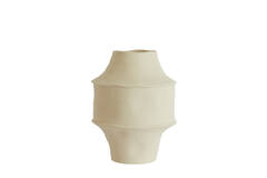 Vase deco Ø21x28 cm CORSICO ceramics matt cream