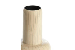 Vase deco Ø23x33 cm ASANO cream-dark brown
